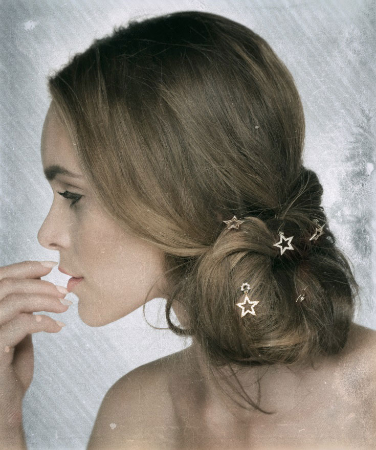 Athena Earrings / Artemis Hairpin